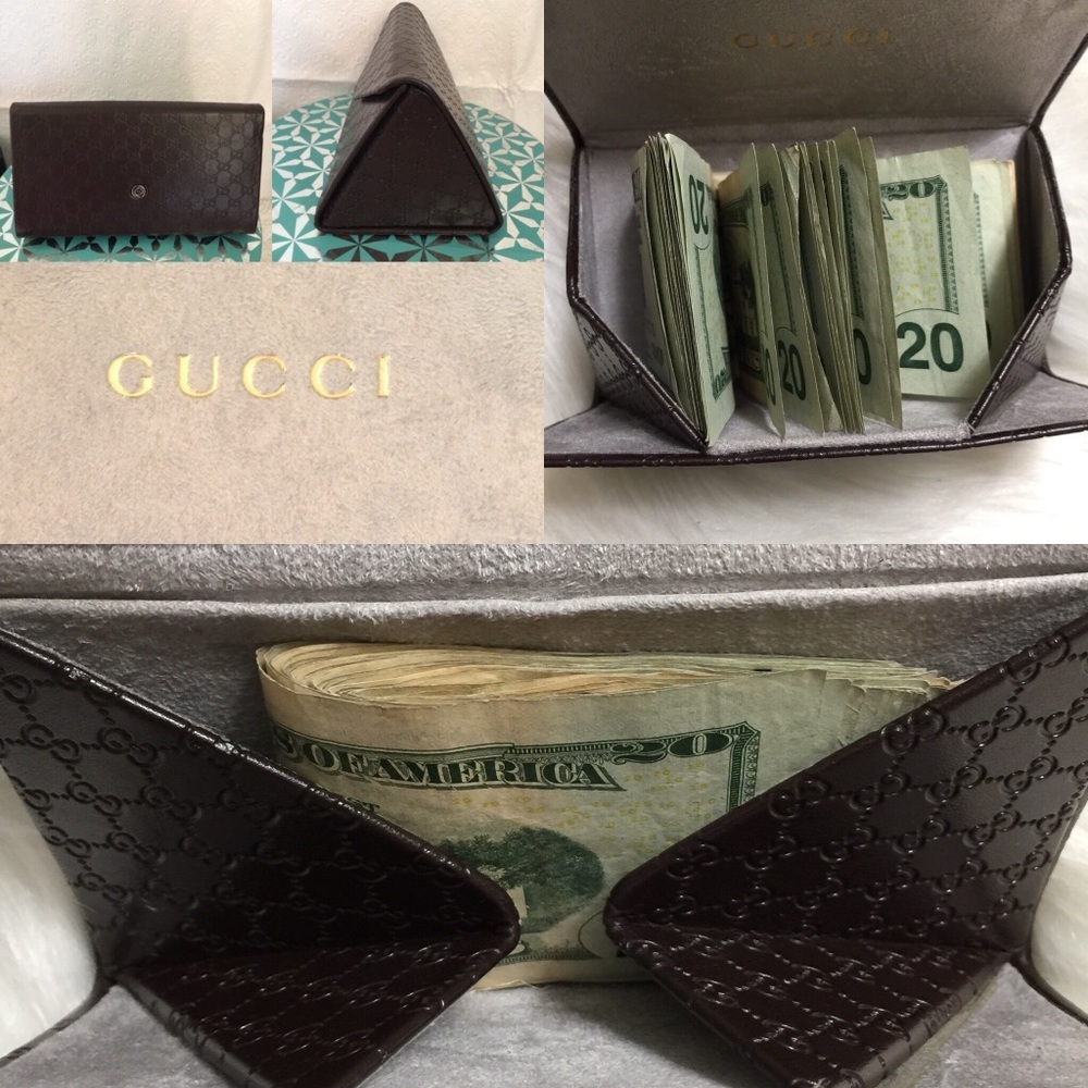 Gucci ( Authentic )‎ Leather wallet/eyeglass Case!